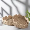 panier de rangement en forme d'éventail de style japonais, panier de rangement polyvalent décoratif fait à la main, panier en corde de papier écologique