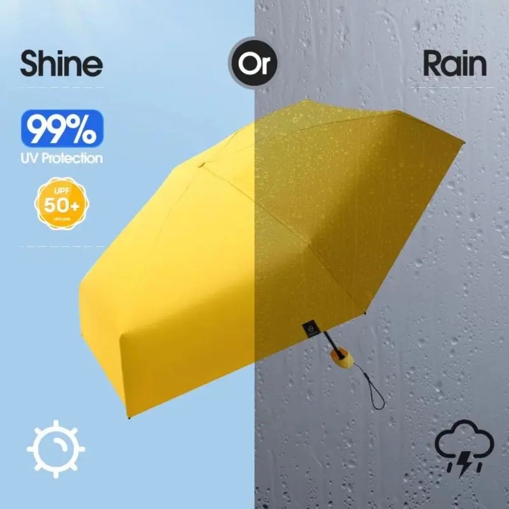 parapluie d'extérieur portable, résistant aux uv, de poche, à double usage, compact, pour femmes, protection solaire parapluie d'extérieur portable, résistant aux uv, de poche, à double usage, compact, pour femmes, protection solaire