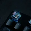 cyprinus carplat keycaps en résine, fait à la main, créatif, oem r4 recommandé, koi artisan keycap pour clavier mécanique, accessoires cadeaux