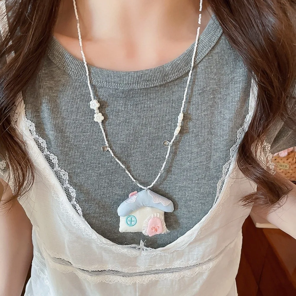 collier de perles coréennes en résine, bijoux rose et bleu, fleur, bohème, ras du cou chic, style coréen, clavicule, plage collier de perles coréennes en résine, bijoux rose et bleu, fleur, bohème, ras du cou chic, style coréen, clavicule, plage