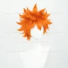 perruque de cosplay anime hinata shoyo, perruques courtes orange de 30cm, cheveux synthétiques résistants à la chaleur