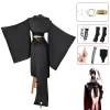 yor forger cosplay costume perruque robe noir kimono yor briar chapeaux bracelet accessoires anime halloween fête femmes