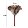 plumeau en poils d'autruche antistatique, brosse à poussière de voiture, balayeuse, nettoyeur de meubles, manche en bois domestique, vadrouille à plumes, livres