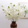 fleur de cerisier artificielle en soie, branche de fleur de cerisier, décoration d'arc de mariage, activité d'hôtel, salon, décoration de la maison