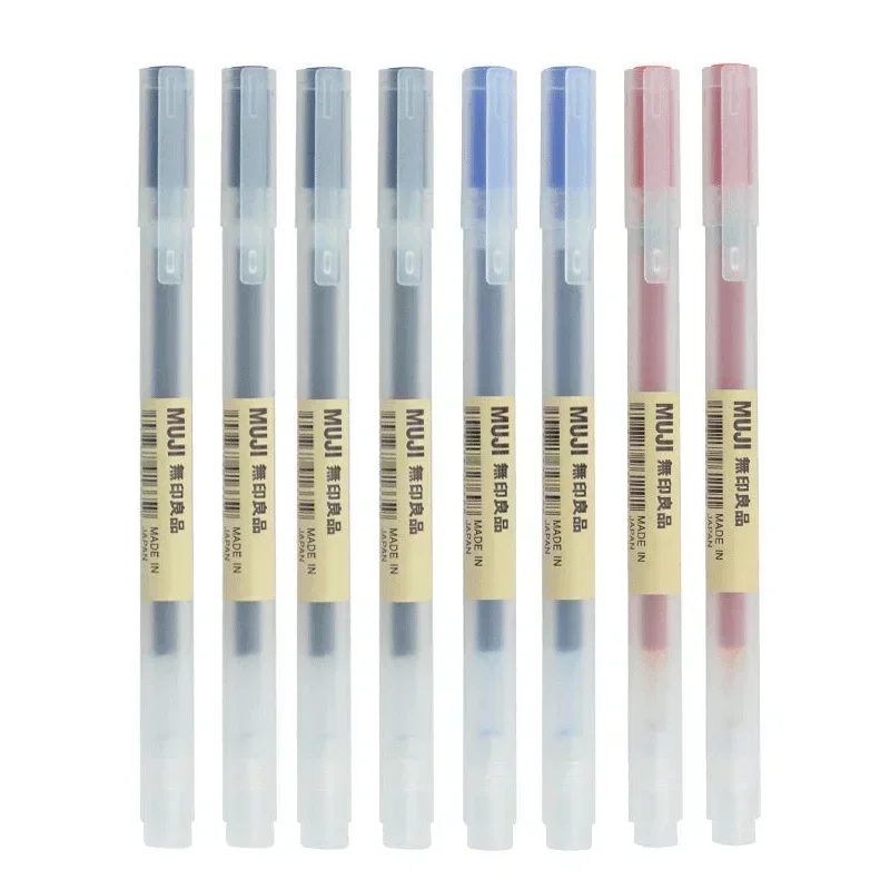 6/8 pièces/ensemble mujis stylo gel noir/rouge/bleu 0.38/0.5mm encre japon couleur stylo bureau école stylo à bille japonais kawaii papeterie 6/8 pièces/ensemble mujis stylo gel noir/rouge/bleu 0.38/0.5mm encre japon couleur stylo bureau école stylo à bille japonais kawaii papeterie