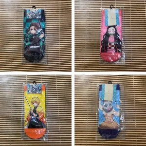 Chaussettes démon Anime Kamado Tanjirou Nezuko Agatsuma Zenitsu, accessoires créatifs de dessin animé pour adultes, chaussettes Slayer imprimées, cadeau