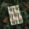 papier d'emballage de noël chaud 67, papier d'emballage 6 7, 67 emballages cadeaux de noël amusants pour enfants, père noël 67