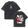 t shirt en coton demon slayer pour hommes et femmes, vêtements de haute qualité, streetwear, anime, pastel, numérique, psychédélique