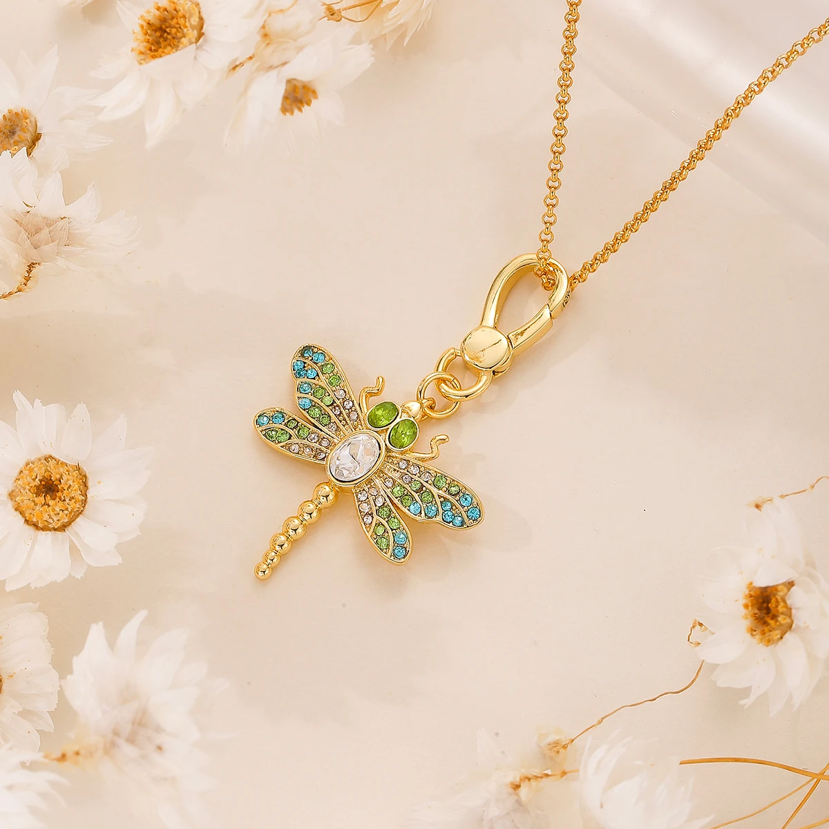 collier libellule en diamant émail exquis, 1 pièce, design, accessoires de décoration de pull mignon, bijoux cadeau de fête de noël collier libellule en diamant émail exquis, 1 pièce, design, accessoires de décoration de pull mignon, bijoux cadeau de fête de noël
