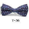 noeud papillon formel à pois pour hommes, cravate à rayures pour garçons, mode masculine, noeud papillon d'affaires pour mariage, chemises provoqué pour hommes, cadeau de marque, 60 couleurs