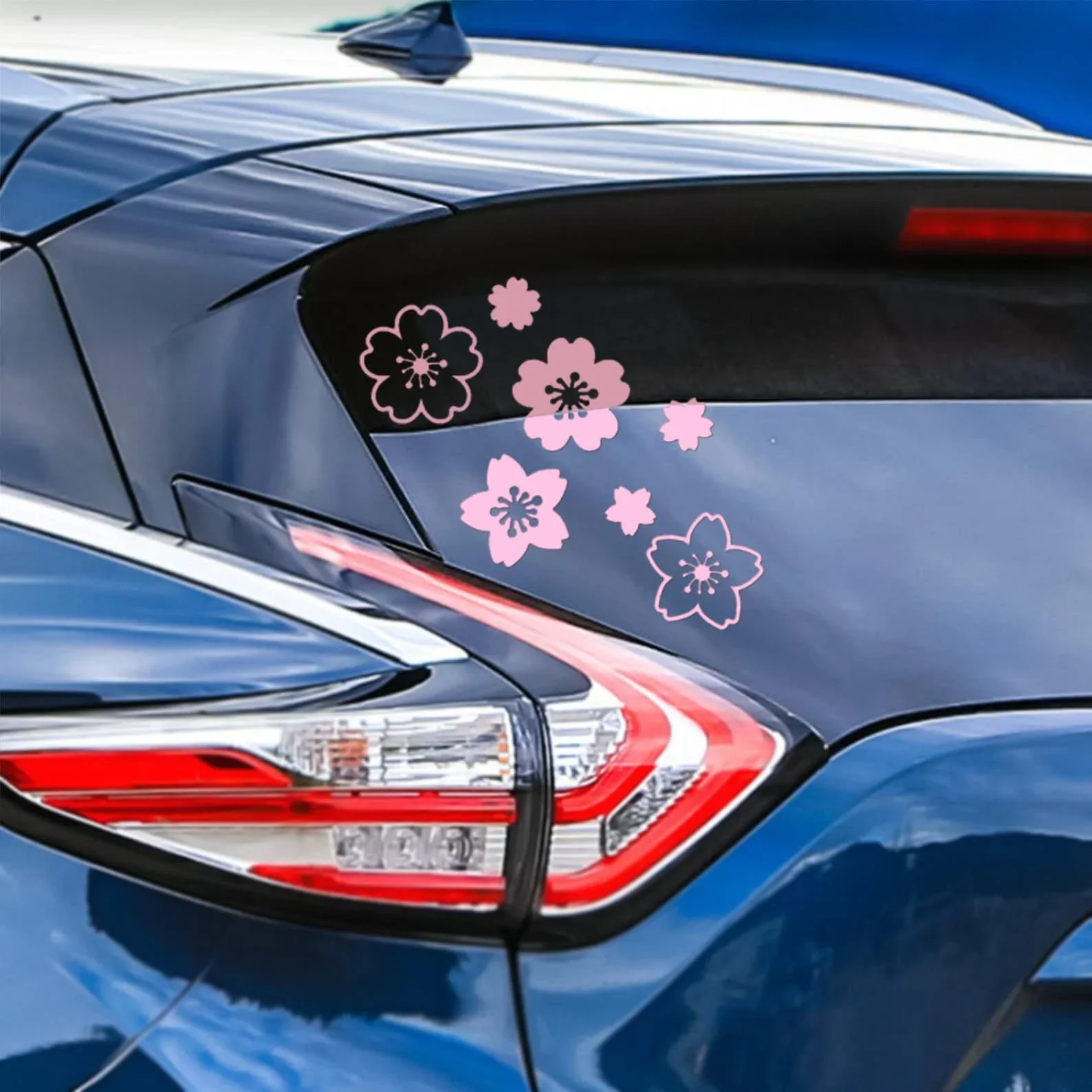Autocollant de fleurs de Sakura pour voiture, décalcomanies en vinyle, autocollant pour ordinateur portable, décoration de fenêtre de pare-brise, accessoires externes, aucune fleur Autocollant de fleurs de Sakura pour voiture, décalcomanies en vinyle, autocollant pour ordinateur portable, décoration de fenêtre de pare-brise, accessoires externes, aucune fleur