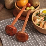 Cuillère à soupe japonaise en bois, louches de cuisine, Grande cuillère à ramen japonaise, Passoire à pot chaud, Ustensiles de cuisine recyclables