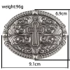 décoration de boucle de ceinture en allay croisé à motifs
