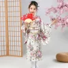kimono japonais traditionnel imprimé floral pour enfants, robe kimono élégante de style japonais sakura pour filles, nouvelle collection asiatique