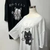 t shirt imprimé dessin animé japonais pour femmes, t shirts kawaii y2k, t shirts grunge, streetwear harajuku, t shirts décontractés pour filles, mode estivale