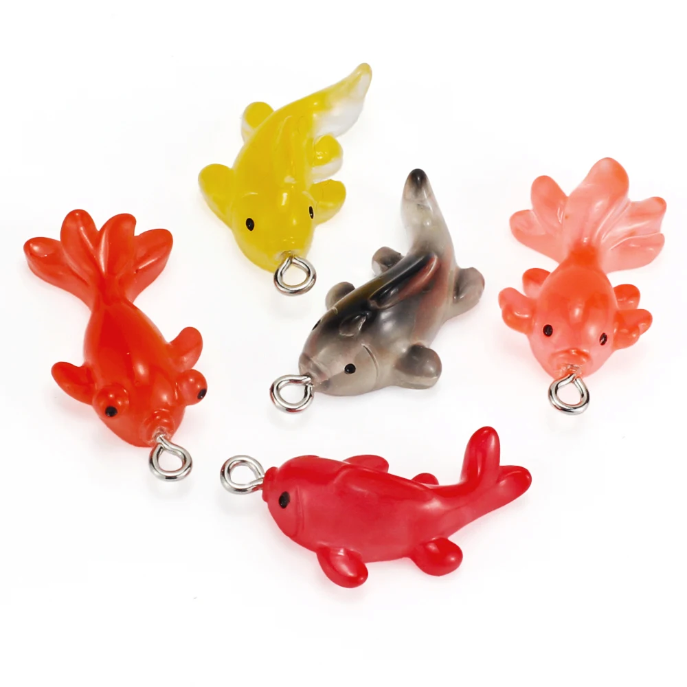 10 pièces mini mignon kwaii koi poisson rouge résine petits animaux breloques pendentifs pour la fabrication de bijoux bricolage porte clés boucles d'oreilles accessoires 10 pièces mini mignon kwaii koi poisson rouge résine petits animaux breloques pendentifs pour la fabrication de bijoux bricolage porte clés boucles d'oreilles accessoires
