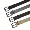 ceinture en toile de nylon durable pour hommes, 1 pièce, ceinture de travail tactique robuste avec boucle élégante à dents à dégagement rapide pour un usage quotidien