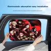 pare soleil japonais demon slayer, pour fenêtre latérale de voiture, rideaux électrostatiques, protection solaire pour bébé, bloqueur uv 99.9%