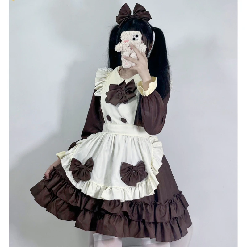 femme de chambre japonaise lolita élémentaire carnaval cosplay sexy mignon caf É costume tablier rose charmante robe manga exposition performance femme de chambre japonaise lolita élémentaire carnaval cosplay sexy mignon caf É costume tablier rose charmante robe manga exposition performance