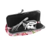 porte monnaie en cuir imprimé rose rouge pour femme, petit portefeuille à fermeture à fermoir, poupées changeantes, cadeaux pour femme, filles