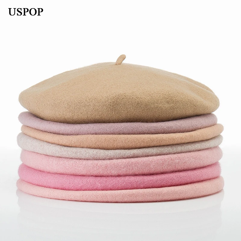 uspop béret en laine rose violet pour femme, série documents uspop béret en laine rose violet pour femme, série documents