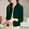 cardigan tricoté veste femmes vêtements printemps hiver 2025 nouveau style col mi haut survêtement pull femme décontracté dames hauts