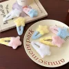 pince à cheveux étoile en peluche de style minimaliste, ornement de coiffure, épingles à cheveux bb, accessoires pour cheveux, barrettes moelleuses douces pour fête