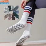 Chaussettes de yoga coordonnantes à cinq doigts pour femmes, chaussettes de sport professionnelles, chaussettes de Pilates, chaussettes de danse d&rsquo;intérieur, chaussettes de fitness, Parker, coton, tube moyen