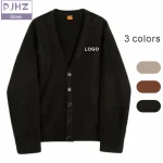 Cardigan Épais et Confortable avec Logo Personnalisé, Tricot avec lèvent, Solide, à la Mode, pour l’Hiver Cardigan Épais et Confortable avec Logo Personnalisé, Tricot avec lèvent, Solide, à la Mode, pour l’Hiver