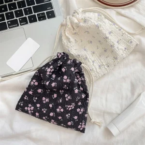 Sacs de proximité de dessin animé d&rsquo;ours mignon pour femmes, sac à cosmétiques de poche d’emballage, sac de maquillage, grande capacité, porte-monnaie, poudres de monnaie