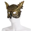 costume d'animal design réaliste masque de hibou matériau pp style effrayant masque complet masque d'oiseau masque de bal masque de tête d'animal mardi gras