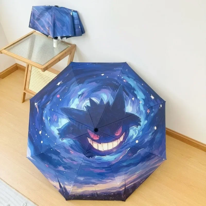 pikachu gengar parapluie pliable protection uv anime dessin animé parasols portables coupe vent grand manuel parapluies automatiques pikachu gengar parapluie pliable protection uv anime dessin animé parasols portables coupe vent grand manuel parapluies automatiques