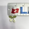 20 pièces d'accessoires pour vêtements brodés tricotés de petites cerises, autocollants en tissu faits à la main pour enfants, bricolage