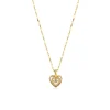 collier avec pendentif en forme de cœur battant en cristal pour femmes, mode coréenne, chaîne de clavicule en acier inoxydable, bijoux de mariage sexy