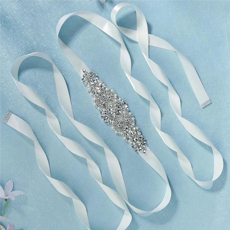 ceinture de mariée en cristal argenté pour femmes, ceinture de robe de mariée élégante avec pierres, strass et perles, accessoires pour robes, nouvelle collection ceinture de mariée en cristal argenté pour femmes, ceinture de robe de mariée élégante avec pierres, strass et perles, accessoires pour robes, nouvelle collection