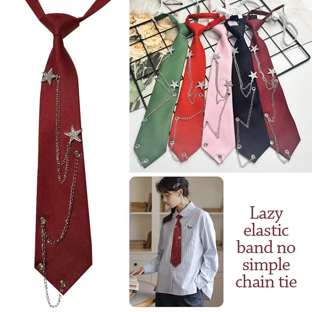 mode pré attaché jk cravate punk jk preppy noeud papillon réglable vintage étoile chaîne cravate pour hommes femmes mode pré attaché jk cravate punk jk preppy noeud papillon réglable vintage étoile chaîne cravate pour hommes femmes