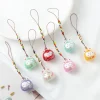 sac porte clés chat porte bonheur japonais, pendentif cloches, porte clés daruma, bonne fortune, charme de richesse, cadeau de bijoux
