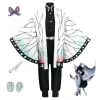 hete verkoop anime cosplay kimono, demon slayero kimetsu no yaiba, tanjirou kamado, nezuko cosplay
