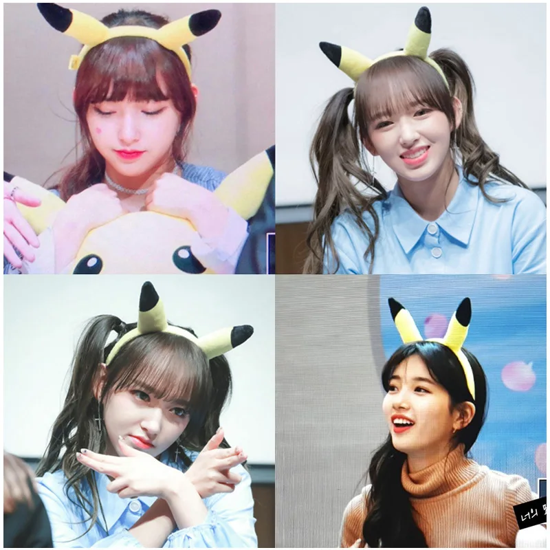 accessoires pour cheveux de dessin animé pokemon, bandeau pikachu, oreilles mignonnes, couvre chef de poupée en peluche, personnalisation de selfie accessoires pour cheveux de dessin animé pokemon, bandeau pikachu, oreilles mignonnes, couvre chef de poupée en peluche, personnalisation de selfie