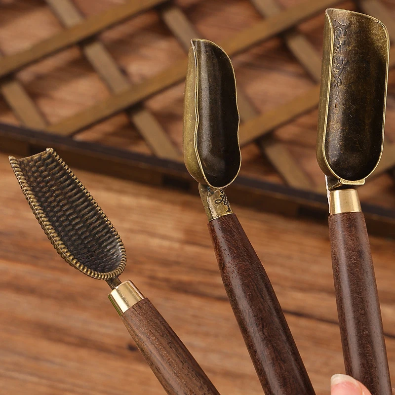 cuillère à thé en ébène, 1 pièce, cuillère à thé en bois massif rétro créatif, pelle à thé kongfu, accessoires de cérémonie du thé, cadeau cuillère à thé en ébène, 1 pièce, cuillère à thé en bois massif rétro créatif, pelle à thé kongfu, accessoires de cérémonie du thé, cadeau