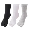 1 5 paires de chaussettes à deux doigts de style japonais, chaussettes à sabots unisexes, chaussettes de séparation des orteils en polyester, tongs kimono, sandales à bout fendu