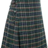 kilt tartan traditionnel écossais des highlands pour hommes 100% jins katun kilt hibrida, kotak modern lipit tartan montant jalon pria kilt