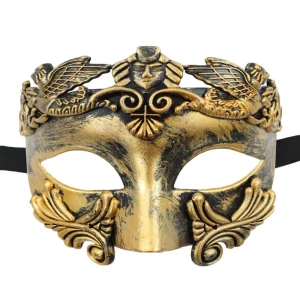 Masque d’halloween Cosplay à la mode, demi-masque grec romain antique, Costume de Festival vénitien, masque de mascarade pour fête d’halloween Masque d’halloween Cosplay à la mode, demi-masque grec romain antique, Costume de Festival vénitien, masque de mascarade pour fête d’halloween