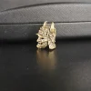 nez d'aigle japonais samouraï casque couteau en laiton perle en laiton tissé paracorde lanière pendentif extérieur edc parapluie corde bricolage accessoire