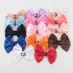 Pinces à cheveux faites à la main pour filles et femmes, nœuds injHair, bande de sauna, nœud papillon doux, vêtements de sauna bricolage, accessoires pour cheveux, 4.2 po, 10 pièces par lot