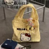 hello kitty sacs à bandoulière kawaii trousse à crayons grande capacité stylo sac cosmétique papeterie école étudiant sac à dos