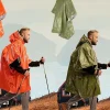 life poncho survie d'urgence poncho de pluie survie thermique espace imperméable chaleur réfléchissant imperméable pour camping randonnée