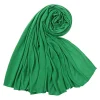 Écharpe hijab en jersey pour femmes musulmanes, châle en coton modal, Écharpe de sauna simple, turban africain