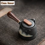 Théière japonaise en céramique brute, peint à la main Théière japonaise en céramique brute, peint à la main