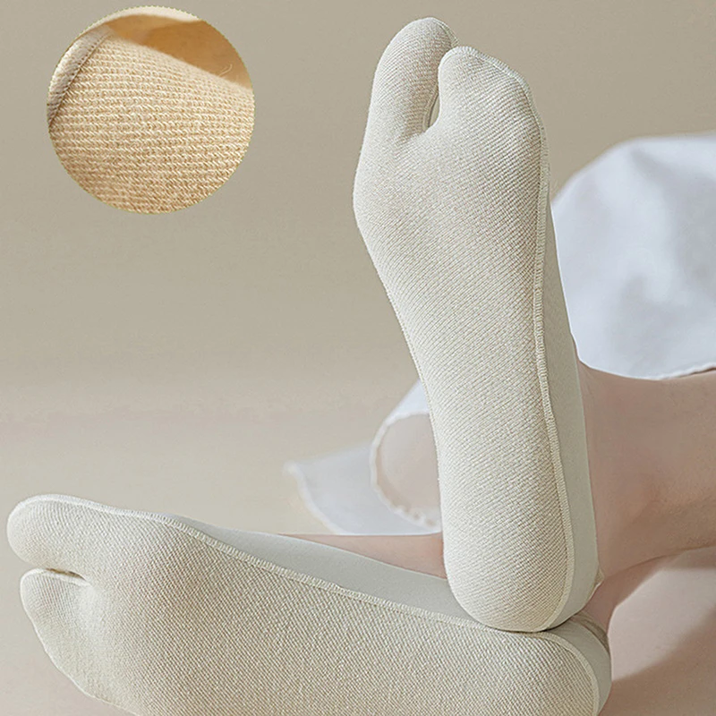 chaussettes ultra fines à bout fendu pour femmes et dames, chaussettes d'été en plein air, tabi à deux orteils, doublure invisible, bateau, cheville chaussettes ultra fines à bout fendu pour femmes et dames, chaussettes d'été en plein air, tabi à deux orteils, doublure invisible, bateau, cheville